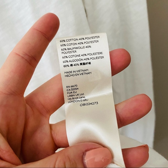 Free People Long Sleeve Top White Sz Small - Picture 8 of 8